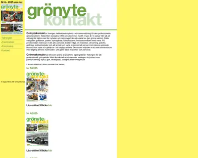 GrönyteKontakt startsida 2016