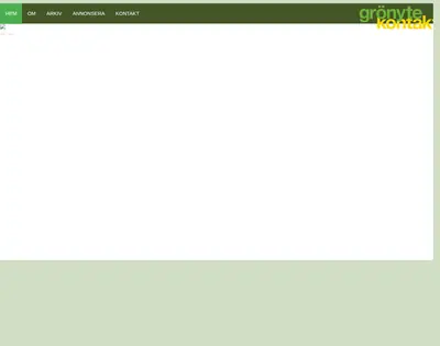 GrönyteKontakt startsida 2019