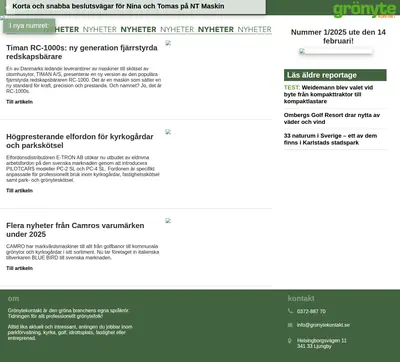 GrönyteKontakt startsida 2025