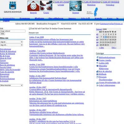 Grums församlingsblad startsida 2008