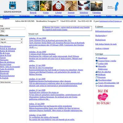 Grums församlingsblad startsida 2009