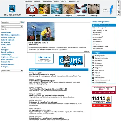 Grums församlingsblad startsida 2010