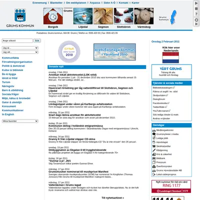 Grums församlingsblad startsida 2011