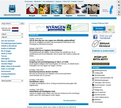 Grums församlingsblad startsida 2012