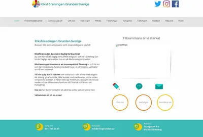 Grunden Tidning startsida 2023
