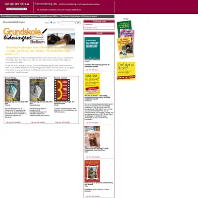 grundskoletidningen.se startsida 2010