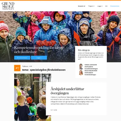 grundskoletidningen.se startsida 2018