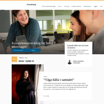grundskoletidningen.se startsida 2024