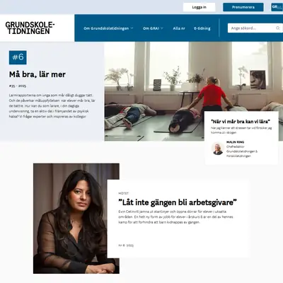 grundskoletidningen.se startsida 2026