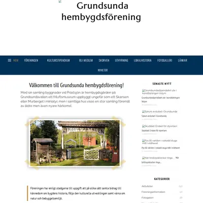 Grundsunda Tidning startsida 2021