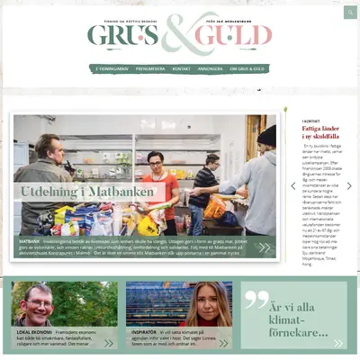 grusoguld.se startsida 2018