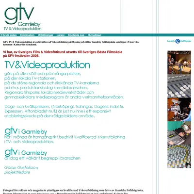 gtvgamleby.se startsida 2006