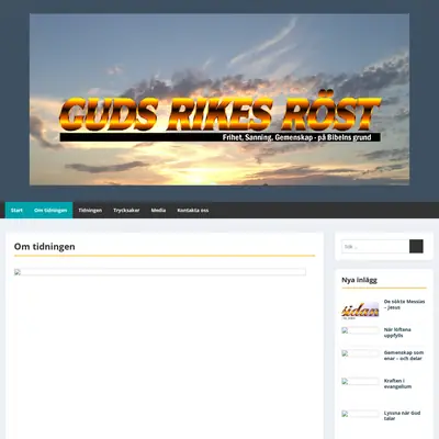 Guds Rikes Röst startsida 2025