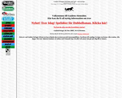 www.guiden.se startsida 1997