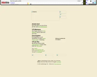 www.guiden.se startsida 1999