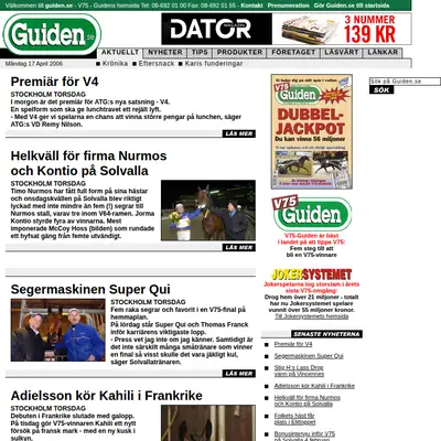 www.guiden.se startsida 2006