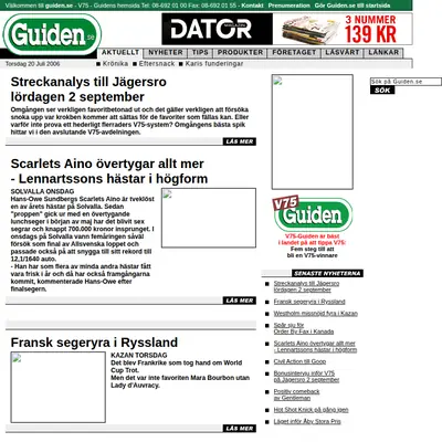 www.guiden.se startsida 2007