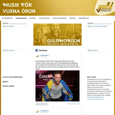 Guldkanalen Country startsida 2016