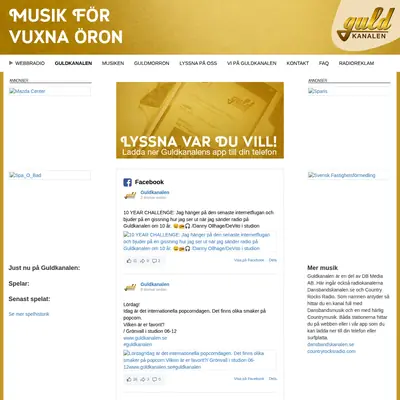 Guldkanalen Country startsida 2019