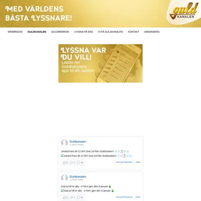 Guldkanalen Country startsida 2024