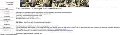 GUTEFÅRET startsida 2007