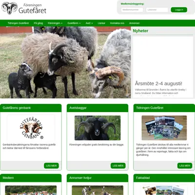GUTEFÅRET startsida 2019