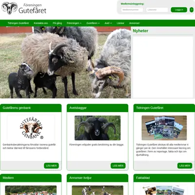 GUTEFÅRET startsida 2020