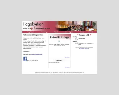 Hagakyrkans församlingsblad Örebro startsida 2014