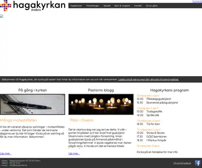 Hagakyrkans församlingsblad Örebro startsida 2018