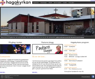 Hagakyrkans församlingsblad Örebro startsida 2022