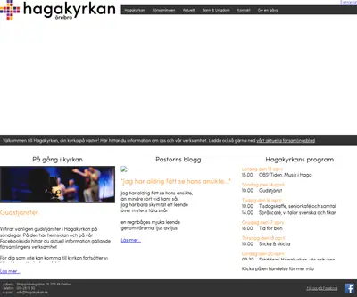 Hagakyrkans församlingsblad Örebro startsida 2024