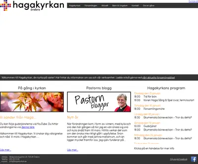 Hagakyrkans församlingsblad Örebro startsida 2025