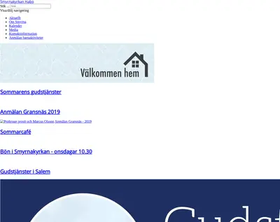 Hagakyrkan online startsida 2019