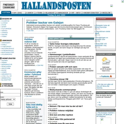 http://m.hallandsposten.se startsida 2002