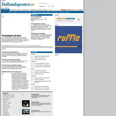 http://m.hallandsposten.se startsida 2007