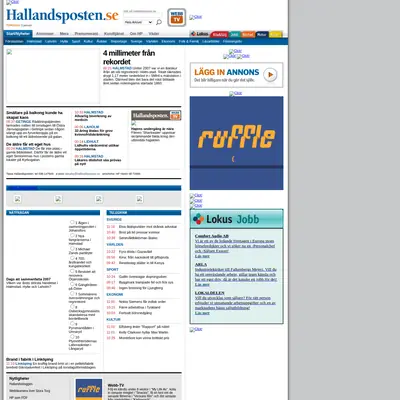 http://m.hallandsposten.se startsida 2008