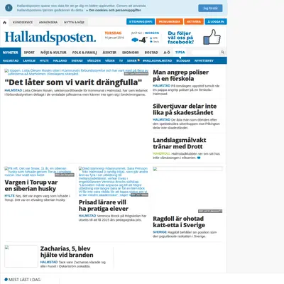 http://m.hallandsposten.se startsida 2016