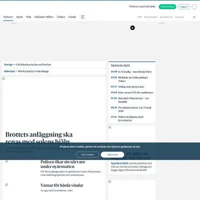 http://m.hallandsposten.se startsida 2019