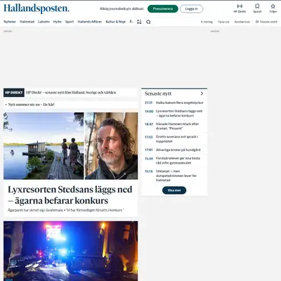 http://m.hallandsposten.se startsida 2025