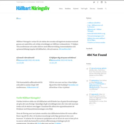 Hållbart Näringsliv startsida 2015