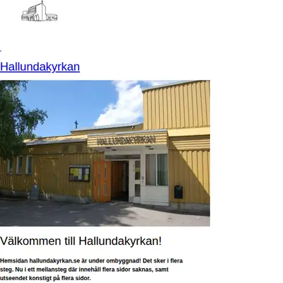 Equmenliakyrkan Hallunda Live startsida 2015