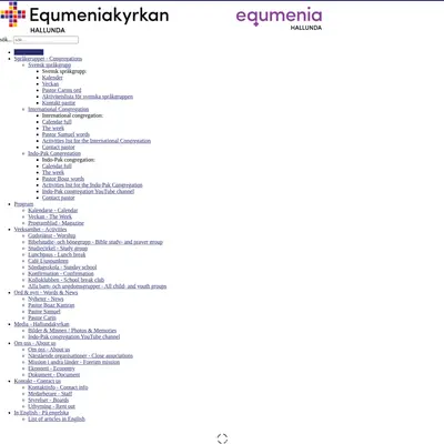 Equmenliakyrkan Hallunda Live startsida 2017