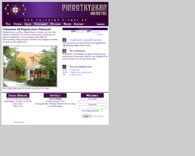 Pingstkyrkan Halmstad startsida 2006