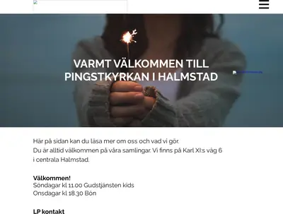 Pingstkyrkan Halmstad startsida 2024