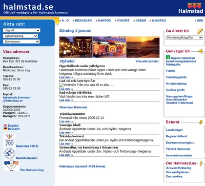 Halmstadliv startsida 2006