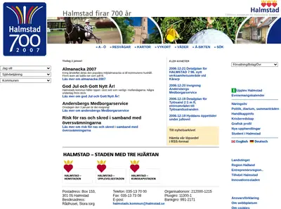 Halmstadliv startsida 2007