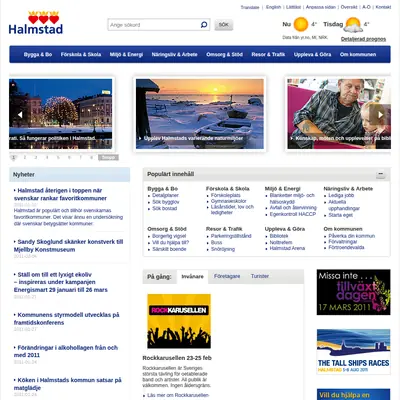 Halmstadliv startsida 2011