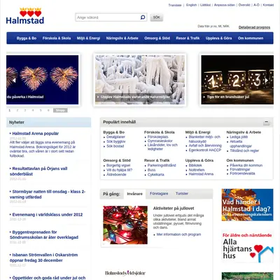 Halmstadliv startsida 2012