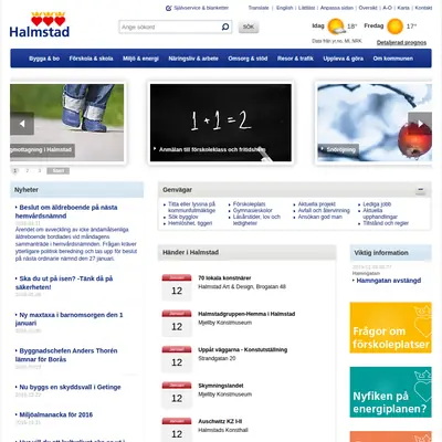 Halmstadliv startsida 2016