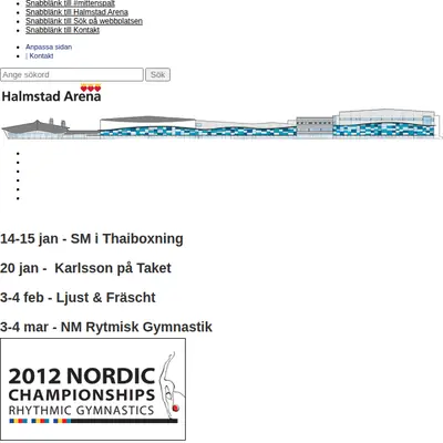 HalmstadBudet startsida 2012